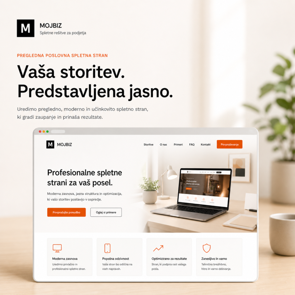 Pregledna poslovna spletna stran